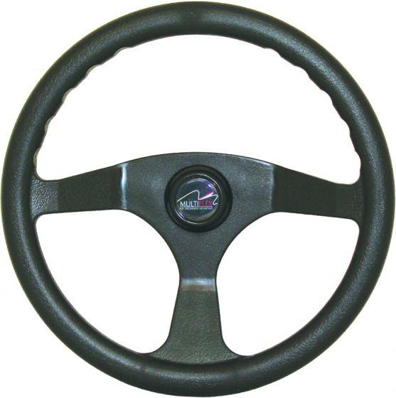 Boat Steering Wheel Multiflex Alpha Black 13 1/2"-RWB-Cassell Marine