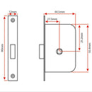 Cabin Door Latch S Type Handle - Stainless Steel