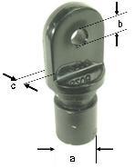 Canopy Bow End Plastic-Cassell Marine-Cassell Marine