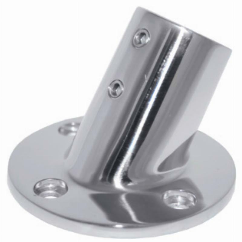 Cast 316 Grade Stainless Steel Rail Fittings - 60 Degree Round Base