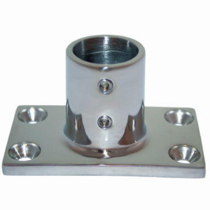 Cast 316 Grade Stainless Steel Rail Fittings - 90 Degree Rect. Base