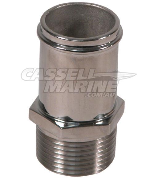 Cast Stainless Fitting 1" NPT To 1-1/4" Straight Hose Barb-Cassell Marine-Cassell Marine