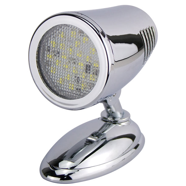 Chrome Reading Light - Swivel LED