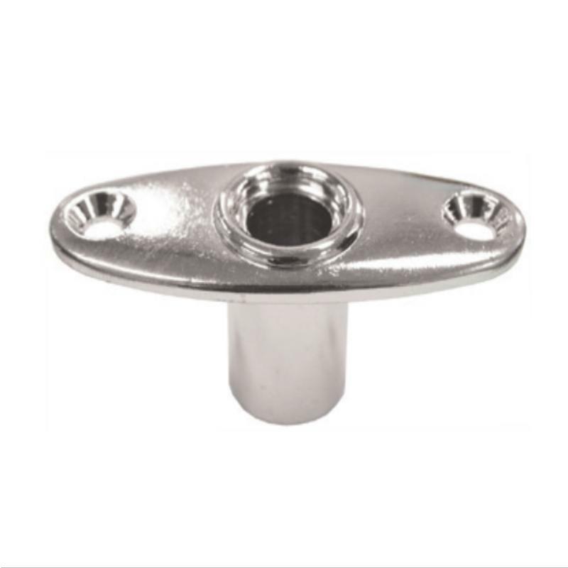 Chrome Rowlock Plates - Thru - Mount Plates