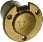 Cigarette Socket Round Flush-RWB-Cassell Marine