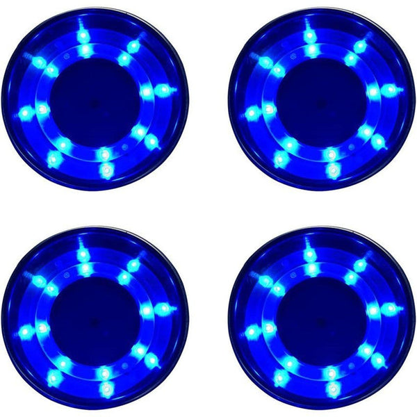 Cup Holder LED Blue Light – 316 Stainless Steel suit Boat 4WD Camper