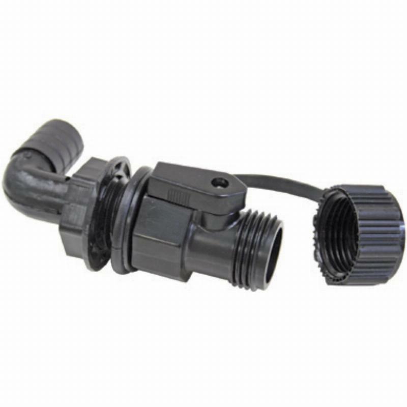 Deck Washdown Connector - Straight, Barbed
