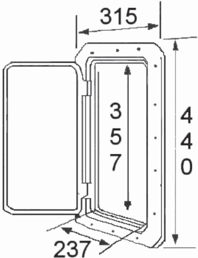 Deluxe Storage Hatch - 440 x 315