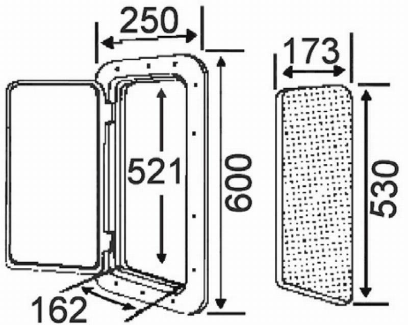 Deluxe Storage Hatch - 600 x 250