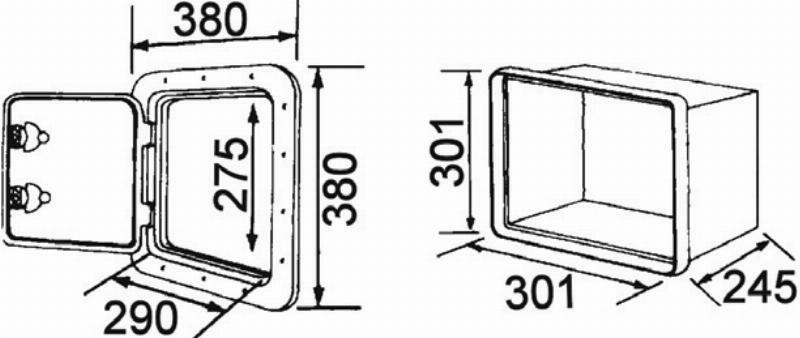 Deluxe Storage Hatch and Box - 380 x 380
