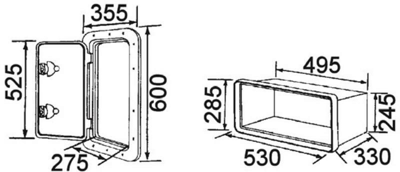 Deluxe Storage Hatch and Box - 600 x 355