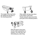 Dinghy Mover with 200mm Pneumatic Wheels - Pair