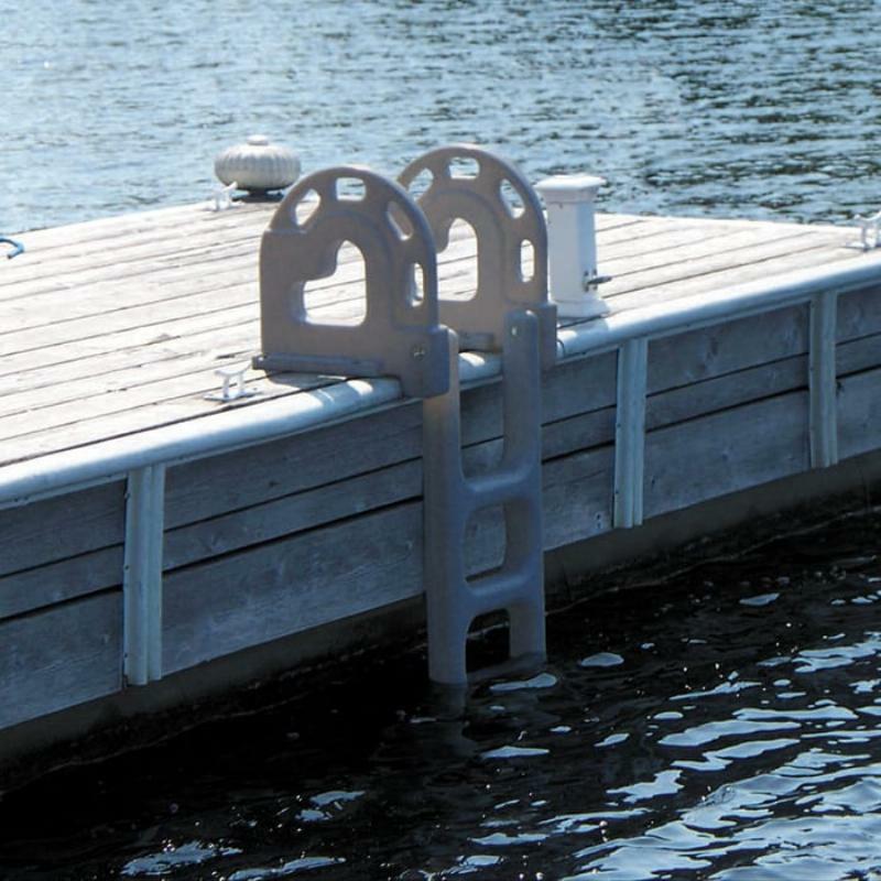 Dock Ladder Polyethylene Flip-Up - 4 Steps