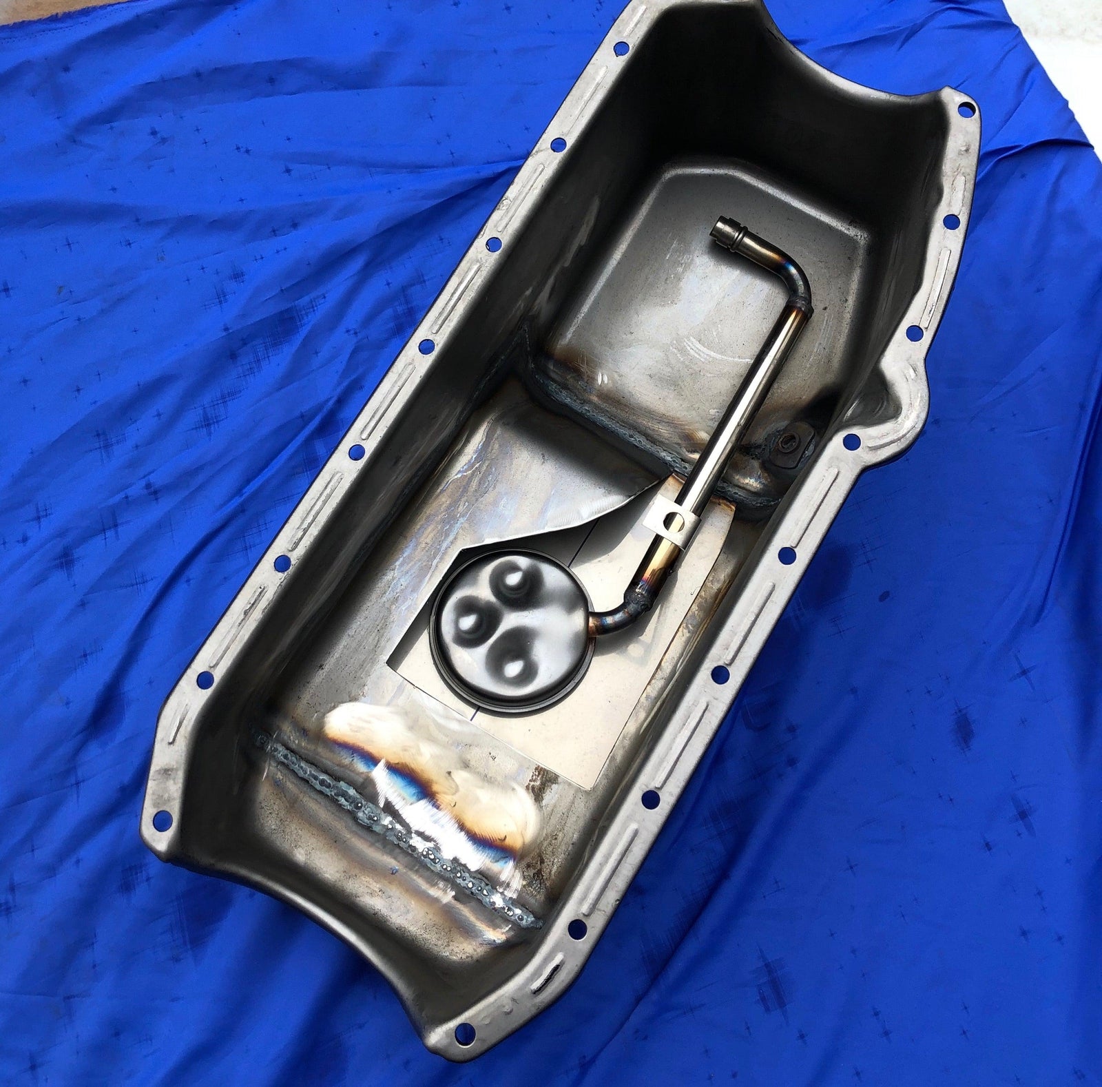 Engine Sump - Modified Stainless Pan - EARLY CHEV