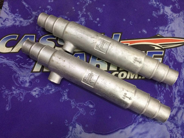 Exhaust Muffler - Silencer with Balance Pipe-CASSELL-Cassell Marine
