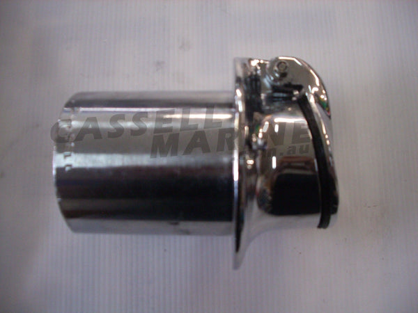 Exhaust Outlet - Vintage Tips Chrome Flap-Cassell Marine-Cassell Marine