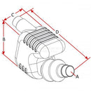 Exhaust Waterlock Silencer 40mm / 45mm / 50mm-Cassell Marine-Cassell Marine