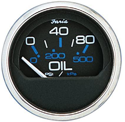 Faria OIL PRESSURE Gauge Chesapeake SS Black-CASSELL MARINE-Cassell Marine