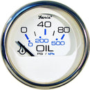 Faria OIL PRESSURE Gauge Chesapeake SS White-CASSELL MARINE-Cassell Marine