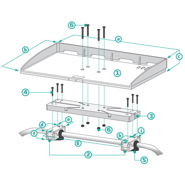 Fillet Table & Rail Mounting Kit