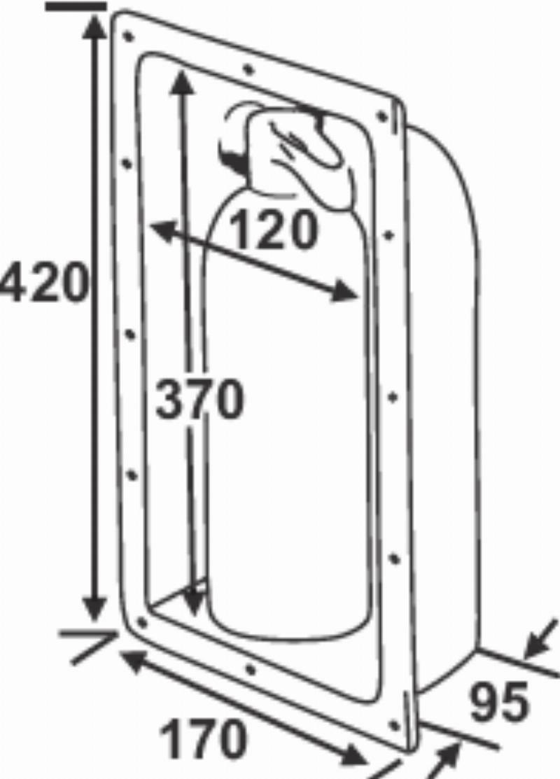 Fire Extinguisher Box - Standard Recessed