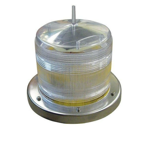 Flashing Beacon Light - Solar Powered
