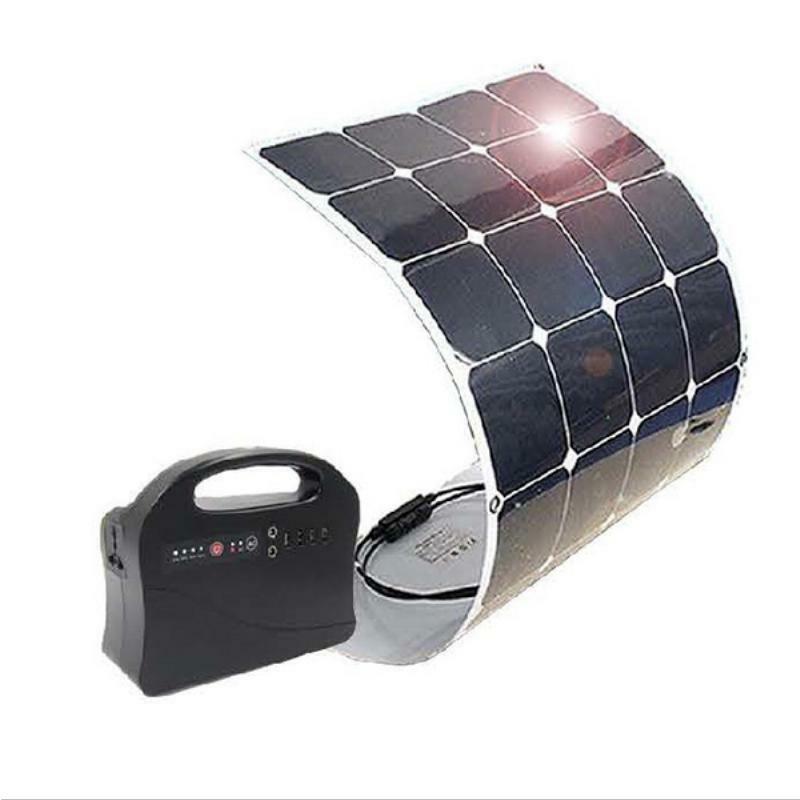 Flexible Solar Panel Kit - 110W with Lithium Battery 3.7V / 42000mAh (146WH)
