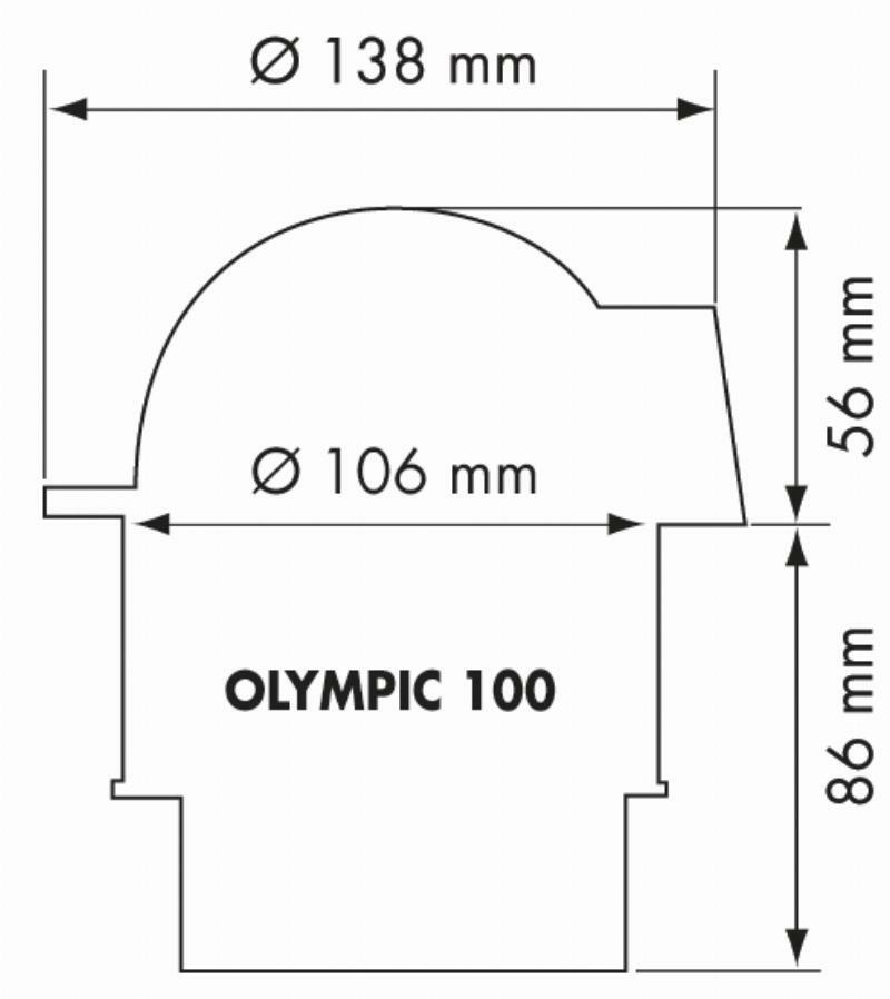 Flush Mount Compass - Olympic 100 Sailboat