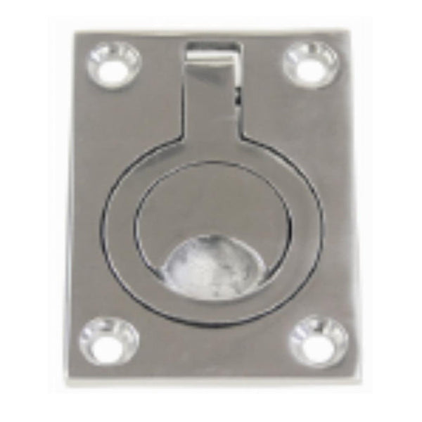 Flush Pull Ring - Rectangular Stainless