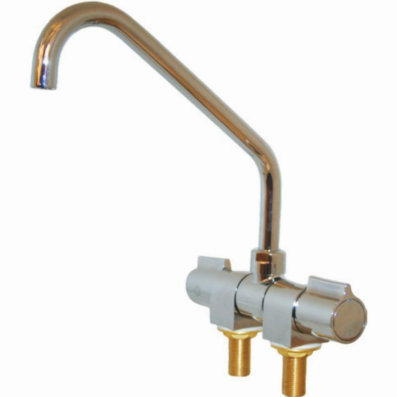Folding Taps - Chrome Brass - Mixer Faucet with Long Reach Spout