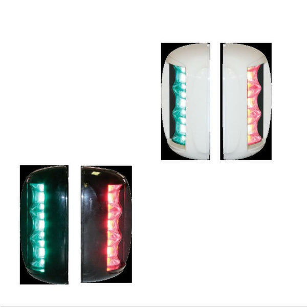 FOS 20 LED Port & Starboard Lights - Traditional Vertical Mount (Pair)