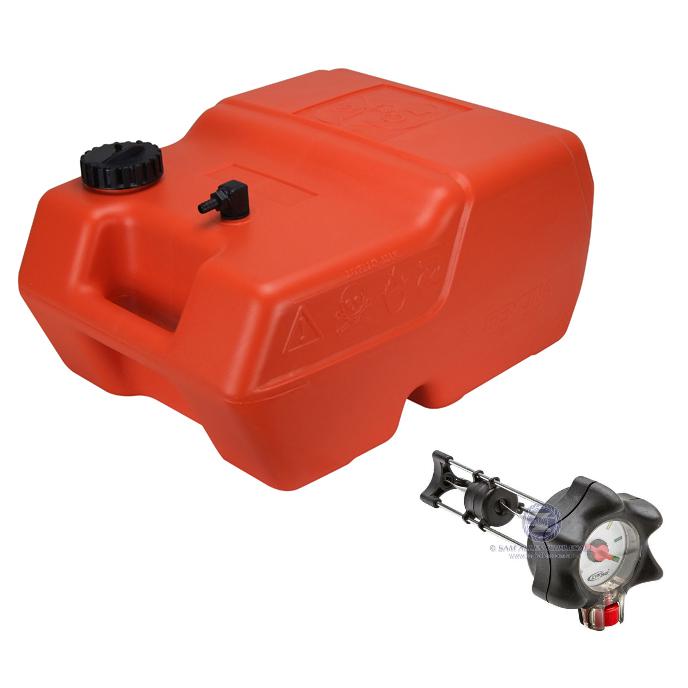 Fuel Tank with Gauge - Economical Portable Polyethylene Tank - 24 Litres