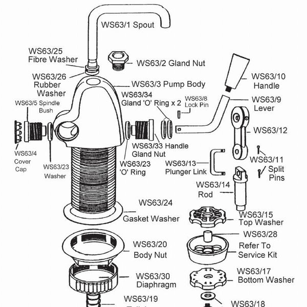 Fynspray Pump Spare Parts - Rocker Pump