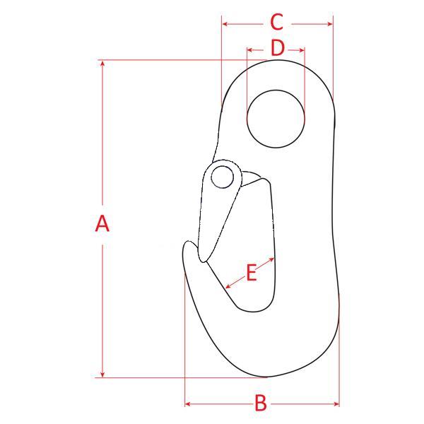 Galvanised Snap Hook