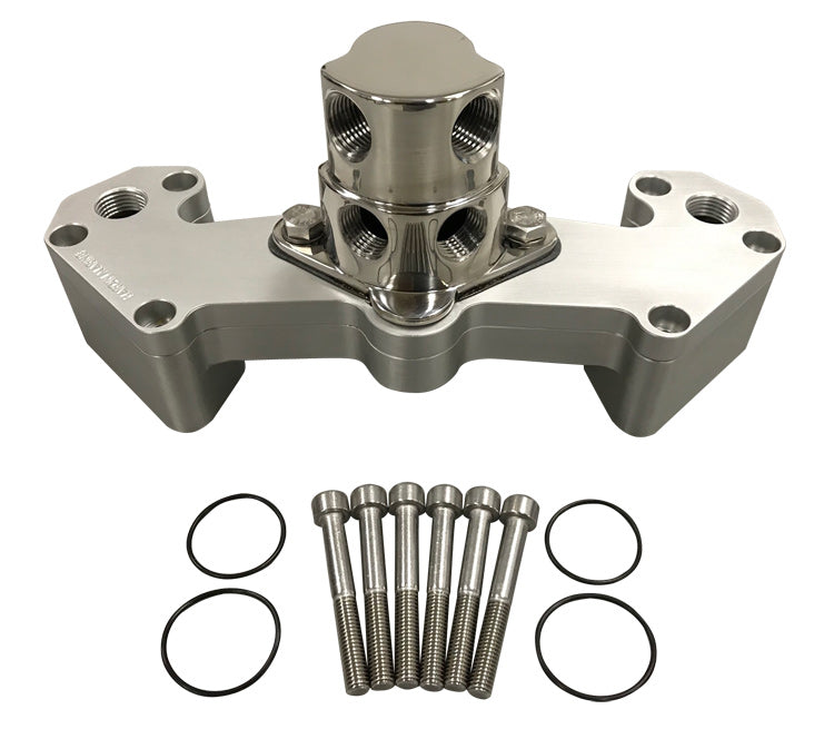GM LS1 - LS3 Thermo Control Crossover Cooling System for Non-Circulating Pump Applications-Cassell Marine-Cassell Marine