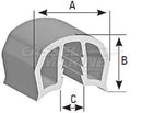 Gunwale Bumper Rubber Extrusion-MW-Cassell Marine