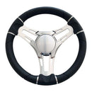 Gussi Italia Steering Wheel Verona Three Spoke 350mm Polished