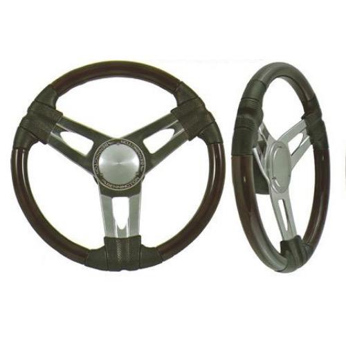 Gussi Italia Wheel Model 10 Teak/Black Spoke 381mm