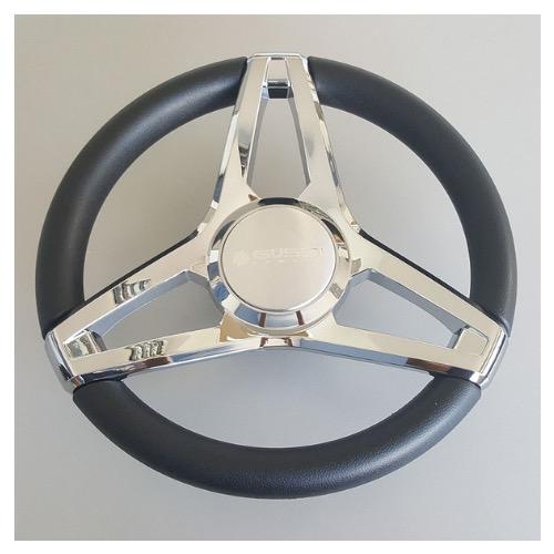 Gussi Italia Wheel Molino Black Chrome Spoke 342mm