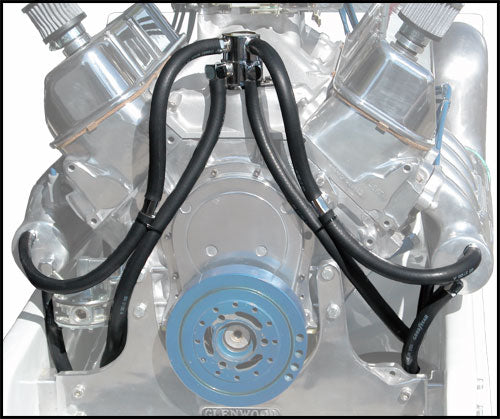 Hardin Polished Stainless Thermostat Kit For Chev Ski Race Boat-Cassell Marine-Cassell Marine