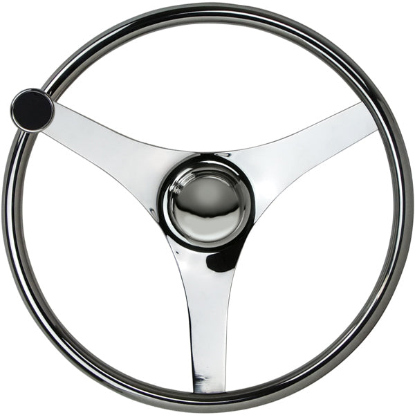Highly Polished 304G Stainless Steel Steering Wheel