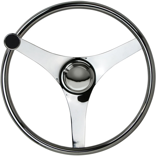 Highly Polished Stainless Steel Wheel with Knob