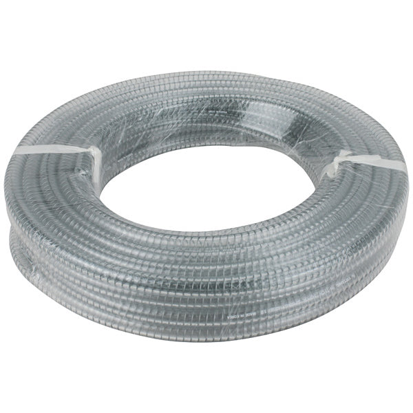 Hose - PVC Clear Spring Hoses (Sold in roll - 20m)