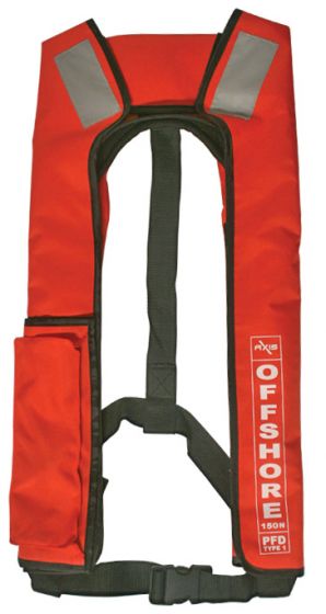 INFLATABLE APPROVED OFFSHORE 150 LIFE JACKET MANUAL INFLATION-RWB-Cassell Marine