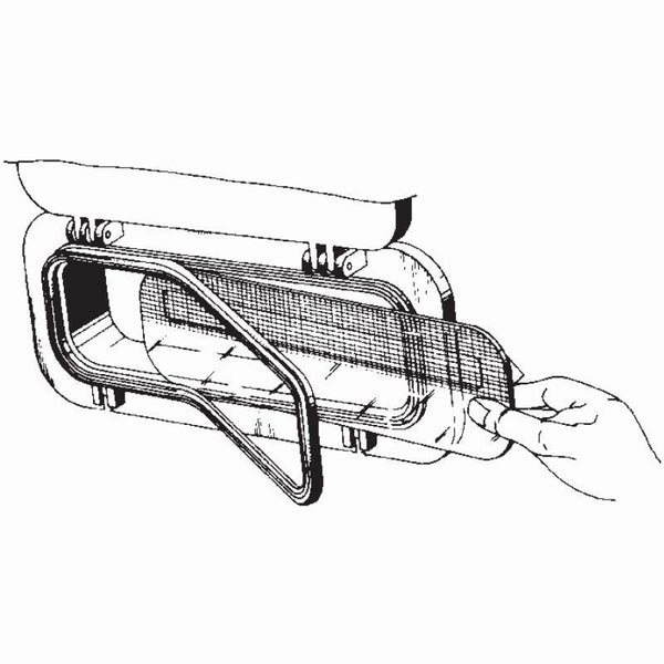 Insect Screen for Beckson Rectangular Portholes