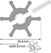 Johnson 09-1026B-9 Impeller F4 Pump-Johnson Pumps-Cassell Marine