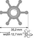 Johnson 09-1077B-9 Impeller F2 Pump-Johnson Pumps-Cassell Marine