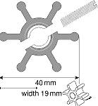 Johnson 09-806B Impeller F35 Pump-Johnson Pumps-Cassell Marine