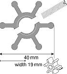 Johnson 09-808B Impeller F35 Pump-Johnson Pumps-Cassell Marine