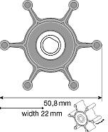 Johnson 09-824P Impeller F4 Pump-Johnson Pumps-Cassell Marine